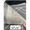Image 3 : 42 in x 36 in Rectangular Gray Floor Mat with Textured Surface