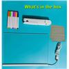 Image 2 : LED Note Board, 11.8 x 7.9 inch Acrylic Message Board with Adjustable Stand and 7 Pens
