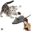 Image 1 : Wireless Remote-Controlled Gray Mouse Toy with Receiver Unit *Cat Not Included*