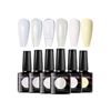 Image 1 : Meet Across 6pcs White Nail Colors Sheer Jelly Gel Set, Model Q49655