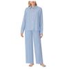 Image 1 : DKNY 2-Piece Woven Pajama Set XL Blue Striped Design