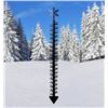 Image 1 : 24-Inch Detachable Snow Gauge With Snowflake Design For Outdoor Use