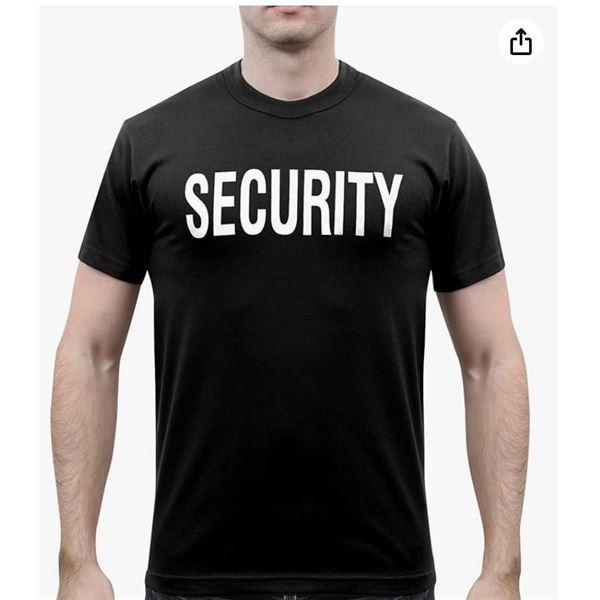 Rothco Security T-Shirt Black XL