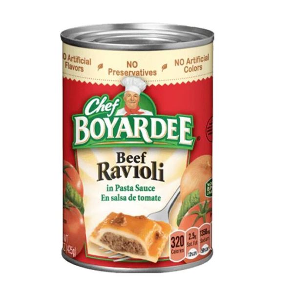 Chef Boyardee Beef Ravioli in Tomato & Meat Sauce, 8 Cans, 425 g Each
