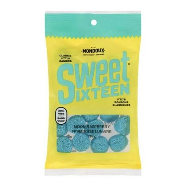 Sweet Sixteen Moon Raspberry Candies, 6 Units of 135g Each