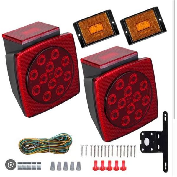 VINAUO Submersible LED Trailer Lights for RV and Marine Applications