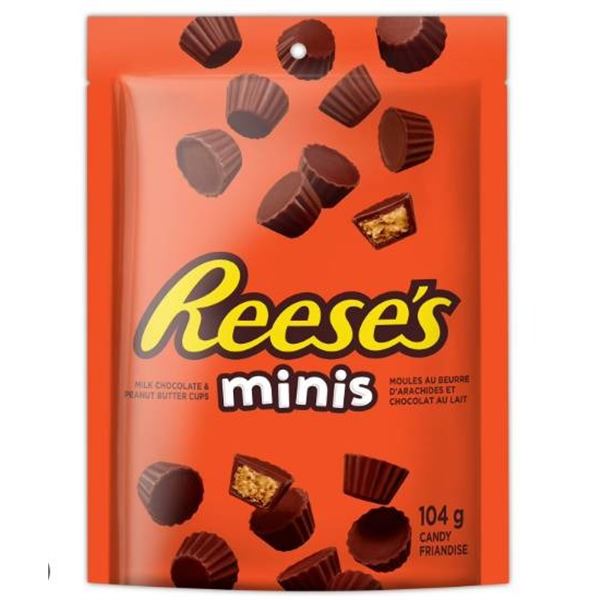 6 Reese’s Minis Chocolate Peanut Butter Candies, 104g Each