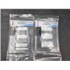 Image 2 : Lot of 2 Legrand Radiant Screwless Wall Plate Triple-Gang Black