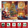 Image 1 : 1000-Piece Christmas Jigsaw Puzzle Featuring Santa and Tree