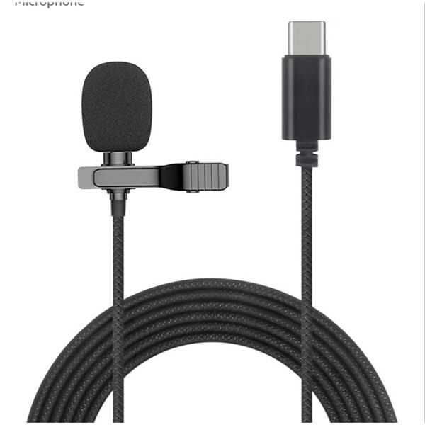 OKCSC MC21 Type-C Lapel Microphone With Clip For Professional Audio Use