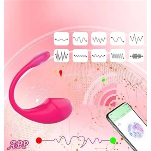Wireless Remote-Control Vibrator with App Compatibility and Multiple Modes