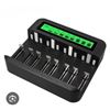 Image 1 : Clywork JC869 Battery Charger for AA/AAA Ni-MH/Ni-CD Batteries with LCD Display & 4 C Cell Batteries