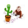 Image 1 : Interactive Singing and Talking Cactus Plush Toy with Repeating Feature