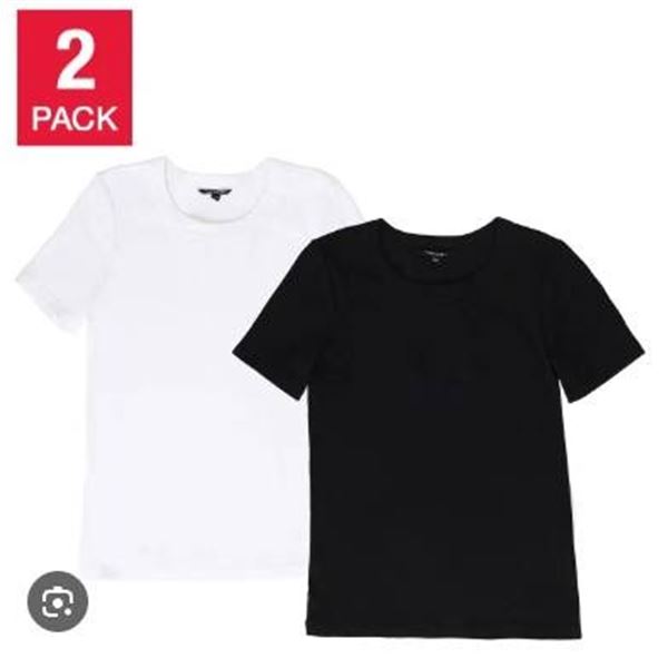 Tahari M/M Smooth Seamless T-Shirt, 2-Pack