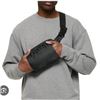 Image 1 : Black Nylon Shoulder Bag with Adjustable Strap