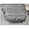Image 2 : Black Nylon Shoulder Bag with Adjustable Strap