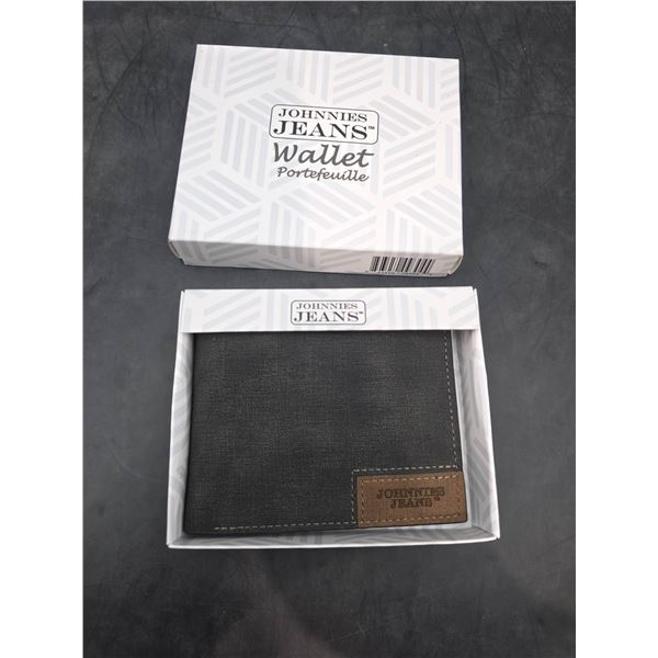 Johnnies Jeans Bifold Wallet With Card Slots and ID Window