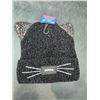 Image 1 : Black LED Toque with Cat Ears and Embellishments for Kids/Youth