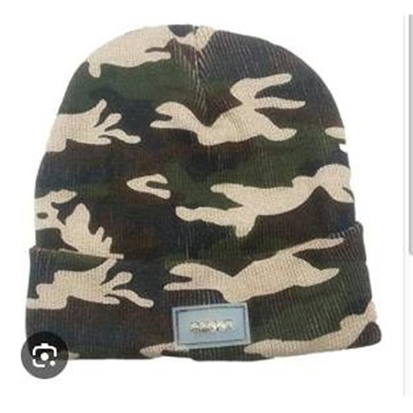 LED Toque for Kids or Youth with Camo Design and Built-In Light