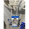 Image 3 : Hurley Men’s Gray Hoodie Sweatshirt with Navy Logo, L/G Size