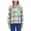Image 1 : Sage Collective Eucalyptus Plaid Fleece-Lined Button-Up Jacket, Size M/L
