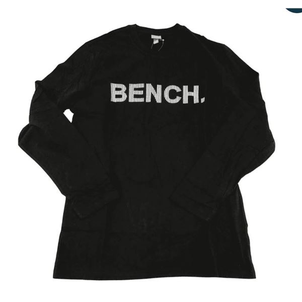 2 Bench Long-Sleeve T-Shirts in XL/TG Size – Black and Navy