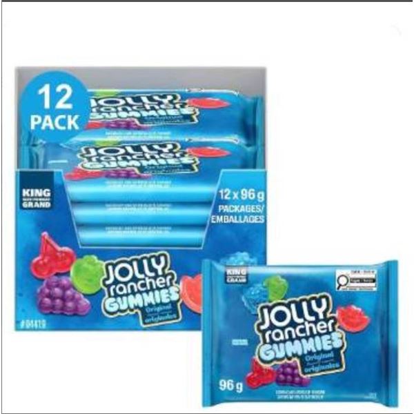 Jolly Rancher Gummies 12-Pack, Original Flavors, 96g Each