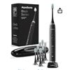 Image 1 : AquaSonic Black Series Ultra-Whitening Electric Toothbrush with Smart Timer