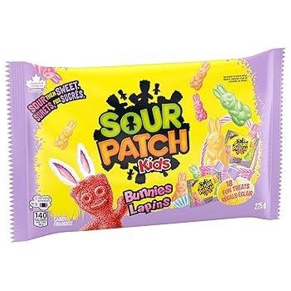 Sour Patch Kids Bunnies Candy, 12 x 225 g Bags