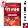 Image 1 : Aylmer Whole Tomatoes, 8 Cans x 796 mL, Product of Canada