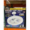 Image 2 : Bell + Howell Socket Air Light With 3-Speed Fan and 2100 Lumens