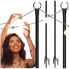 Image 1 : Holiday Styling Patio String Light Poles – 8 Feet Tall String Holders