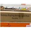 Image 4 : Holiday Styling Patio String Light Poles – 8 Feet Tall String Holders
