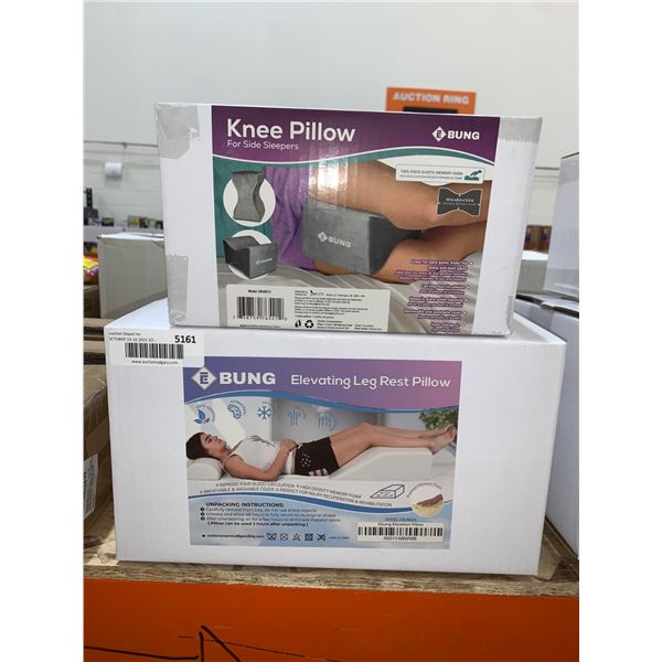 Ebung Knee Pillow and Elevating Leg Rest Pillow Set