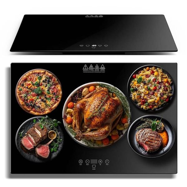 Shasaku Electric Food Heating Tray with Adjustable Temperature Control Lot of 2