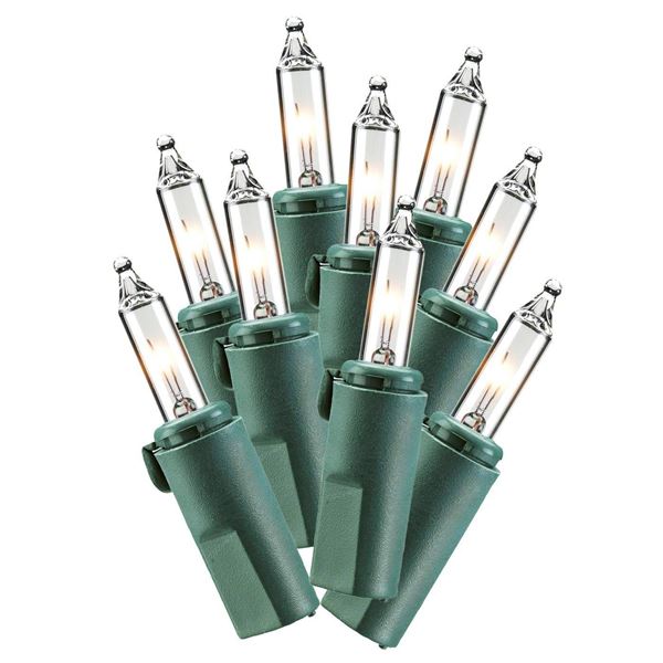 Sylvania Stay-Lit 200 LED Mini Light Set with Green Wire