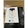 Image 3 : 1-Pack 10.7-in Edelman by Globe Electric – Matte Black- Vintage Style – E-26 Bulb 