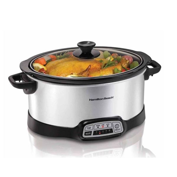 Hamilton Beach 5-Quart Programmable Slow Cooker with Digital Timer