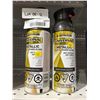 Image 1 : 2 Rust-Oleum Universal Metallic Spray Paints, Black Stainless Steel, 312 g
