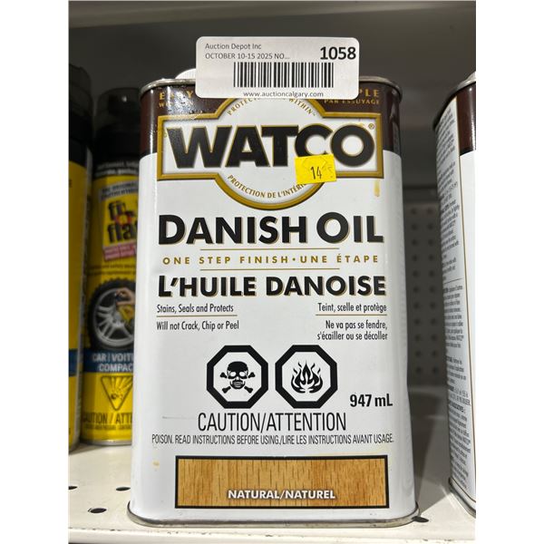 Watco Danish Oil Natural 947 mL Finish for Wood
