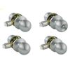 Image 1 : RONA Bolae Set of 4 Interior Door Knobs and Rosettes 1 Locked and 3 Passages – Stainless St