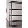 Image 1 : Co-op Gold 5-Tier Metal Shelf, 36 x 18 x 72 Inches, Black Hammer Tone