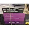 Image 3 : Co-op Gold 5-Tier Metal Shelf, 36 x 18 x 72 Inches, Black Hammer Tone