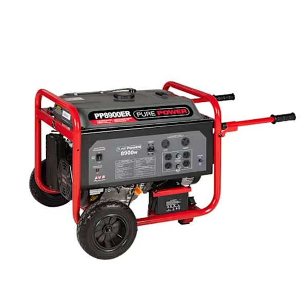 Pure Power PP8900ER Gas Generator, 8900 Peak Watts, 420CC Engine