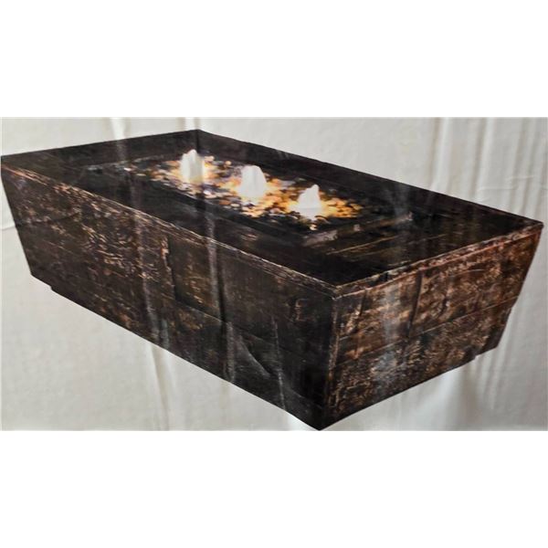 Glenwood Table Fountain with Envirostone Construction and LED Lighting