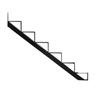 Image 1 : Lot of 2 – Black 6 Step Stair Stringer, Black Finish