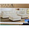 Image 2 : Thomasville Fabric Sectional With Storage Ottoman