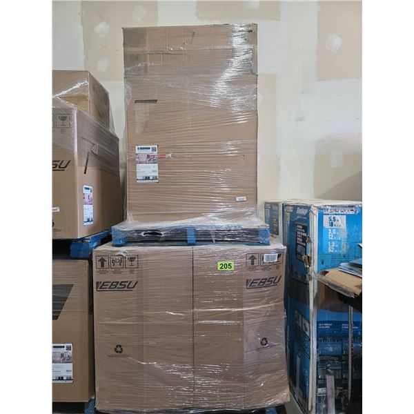 PALLET LOT OF ASSORTED Eklipse  Kitchen Cabinets