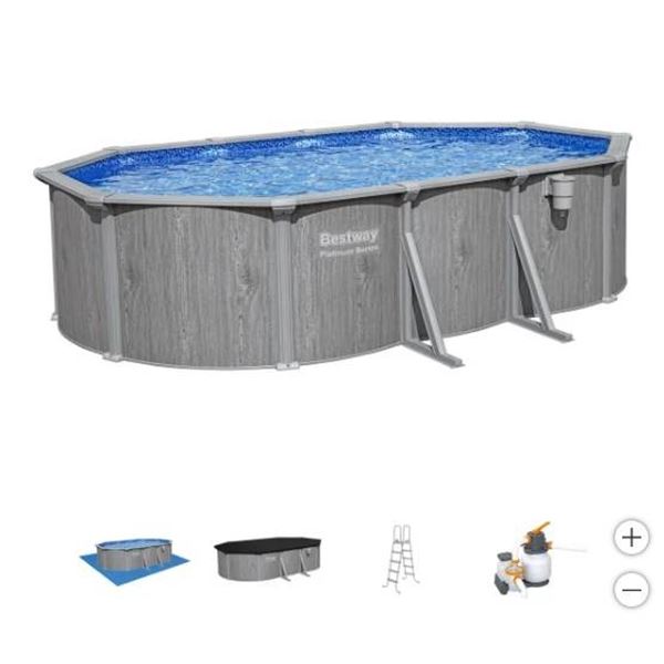 Bestway Power Steel Oval Above-ground Pool – 5.50 m (18 ft)