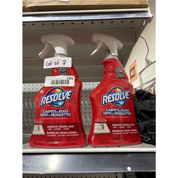2 Resolve Carpets & Rugs Cleaner Spray, 650 mL Each